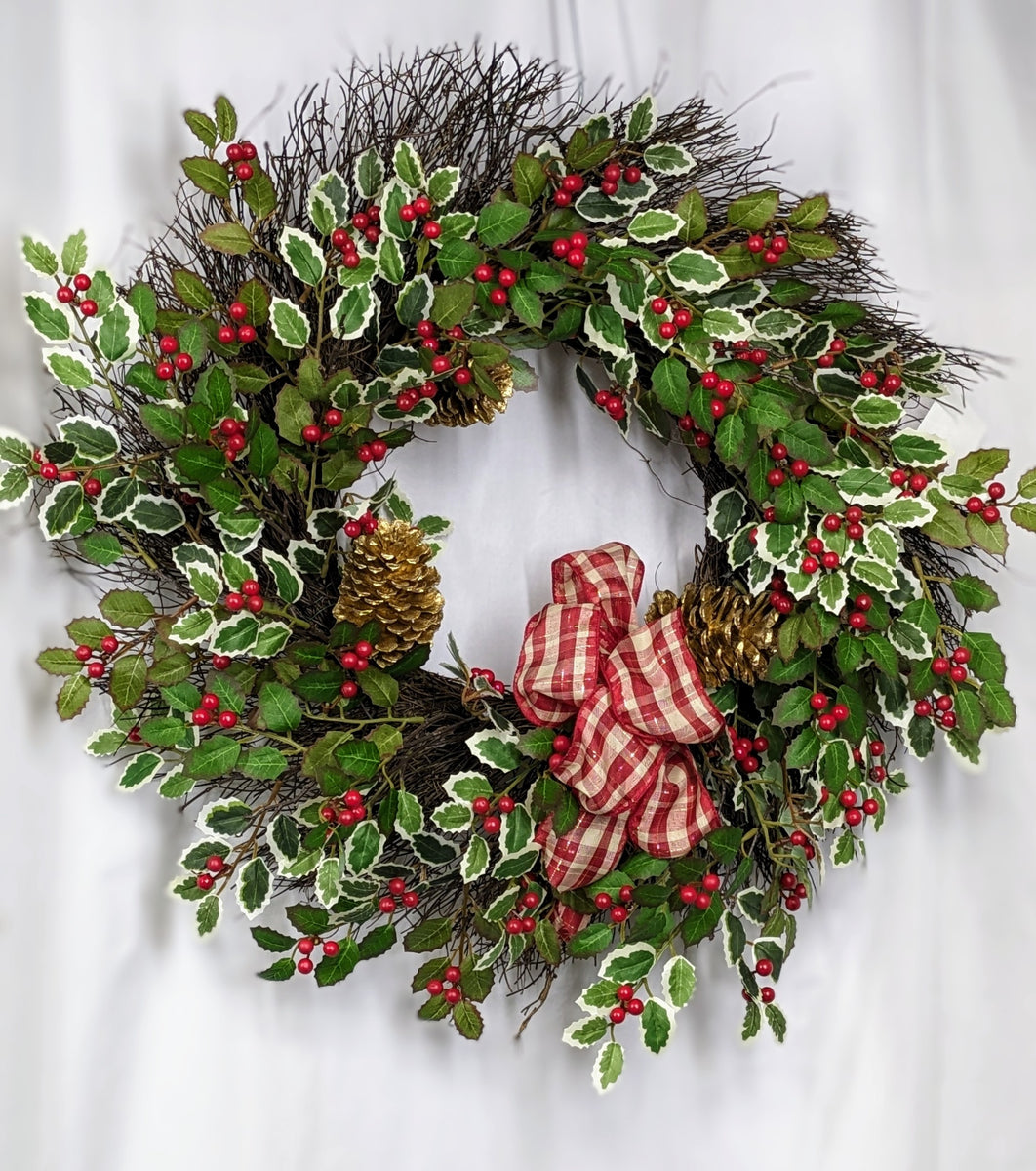 Holly Berry Felt Pick, Christmas Pick, Wreath Embellishment, Craft  Supplies, Picks and Sprays, DIY, Christmas Holly, Christmas Decor, Felt 