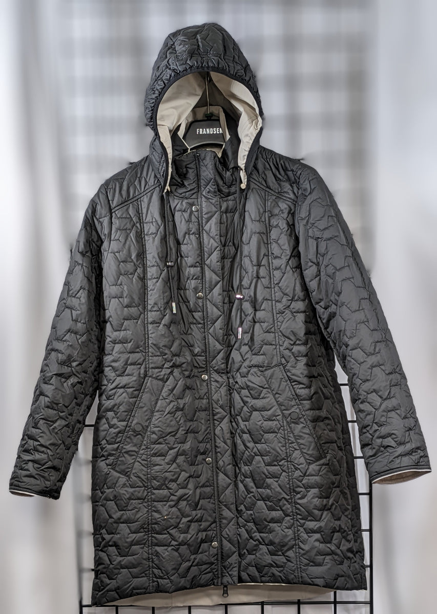 Frandsen Reversible Woman's Winter Coat Reversible Quilted Coat