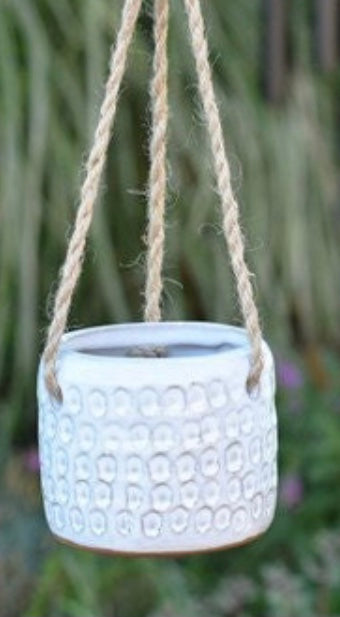 Boho Design Mini Hanging Ceramic Planter Pots for succulents 3