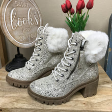 Load image into Gallery viewer, Bling Sparkly Boots for women by Very G Glitter Boots with the fur