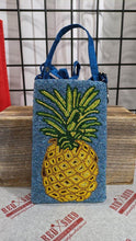 Load image into Gallery viewer, Pineapple Hand Beaded Fashion Cell Phone Bag Purse Crossbody Wristlet