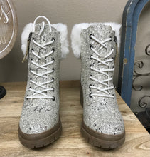 Load image into Gallery viewer, Bling Sparkly Boots for women by Very G Glitter Boots with the fur