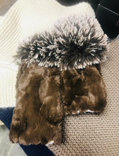 Load image into Gallery viewer, Fingerless Texting Gloves Reversible Fox cuff &amp; Assorted Faux Fur