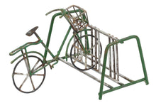 Load image into Gallery viewer, Mini Metal Bicycle complete with Rack Miniature Dollhouse Fairy Garden