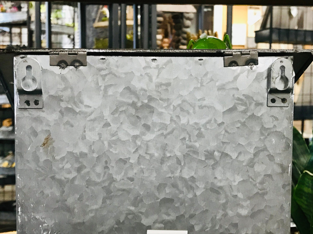 Outdoor Mailbox Silver Rustic Galvanized Metal Mailbox Post Office Box