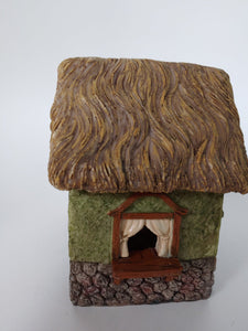 Thatched Roof Fairy Cottage Miniature Dollhouse Fairy Garden