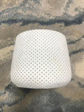 Load image into Gallery viewer, White Cement textured Gray Dot planter 4" succulent pot