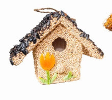 Load image into Gallery viewer, Birdseed Cottage House Birdhouse Bird Lover's Gift