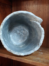 Load image into Gallery viewer, Medium Leaf Wrap head weathered cement planter 6 inches