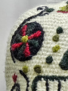 Sugar skull day of the dead bucket hat knit winter ski snowboard unisex
