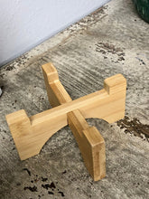 Load image into Gallery viewer, Classic Boho Design White Ceramic Planter Pot with wood stand