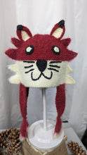 Load image into Gallery viewer, Red Fox knitted winter ski snowboard novelty rare hat adult unisex unique gift