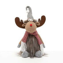 Load image into Gallery viewer, Plush Moose Woodland Critter Christmas Holiday Decorations