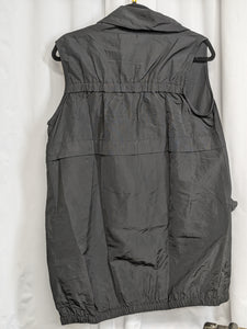Woman's Creation Zippered Long Black Vest