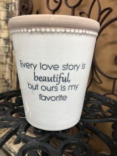 Love Story Crackle Glazed Ceramic Planter 6