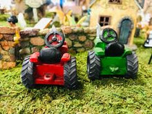 Load image into Gallery viewer, Mini Fairy Red Garden Tractor Farm for your Fairy Garden DIY Farm Country Dollhouse Accessory