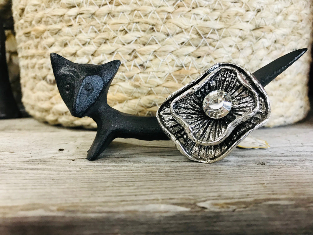 Mini cast iron ring holders | elephant, cat, fox & donkey