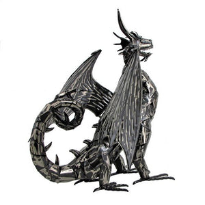 Bagrat metal filigree 2 foot tall dragon indoor outdoor Dragon Lover’s Gift