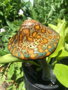 Mushroom Ceramic Garden and Plant Accents Large Ceramic 12"
