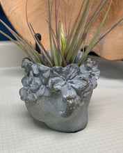Load image into Gallery viewer, Weathered Concrete Small Kissing Woman Lady Head pot 4&quot; tall Succulent planter