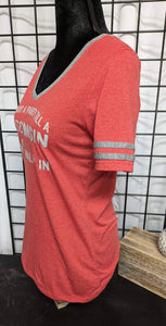 Red with Gray T-shirt  It's Not A Party Till A Wisconsin Girl Walks In