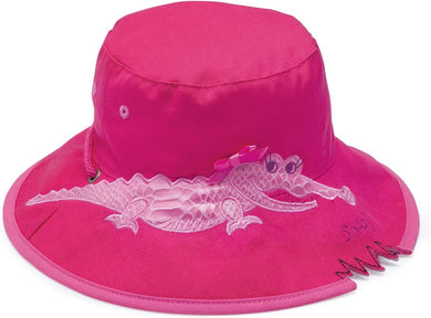 Toddler Girls Bucket Hat for the Sun by Wallaroo with Crocodile