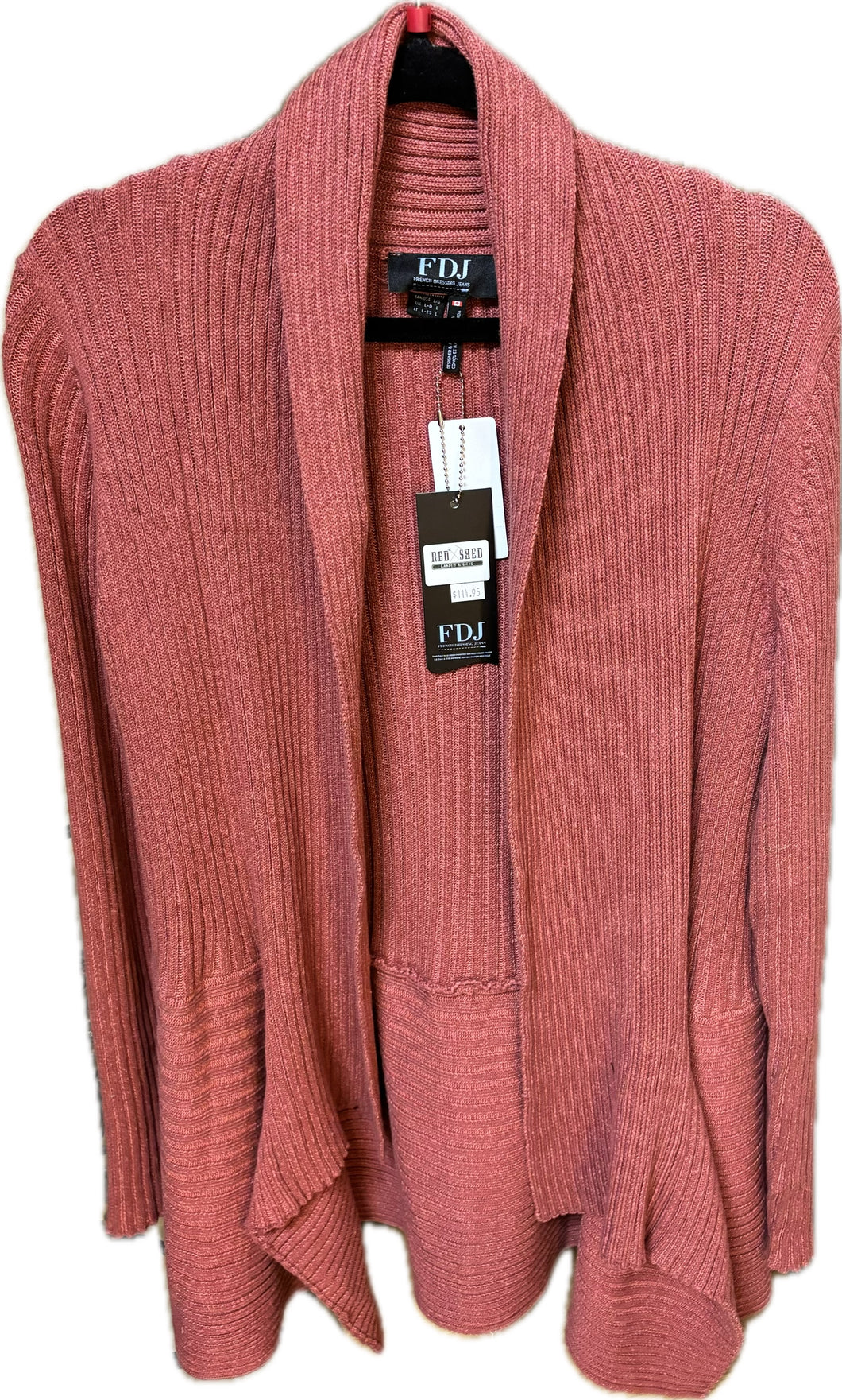 Mauve Cardigan Sweater Long Sleeve  FDJ Brand