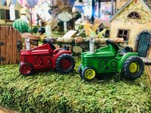 Load image into Gallery viewer, Mini Fairy Red Garden Tractor Farm for your Fairy Garden DIY Farm Country Dollhouse Accessory