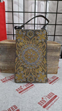 Load image into Gallery viewer, Flower Hand Beaded Fashion Cell Phone Bag Purse Crossbody Wristlet