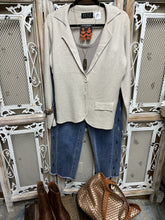 Load image into Gallery viewer, Ivory Notched Collar Sweater Jacket Coat Eternelle Brand