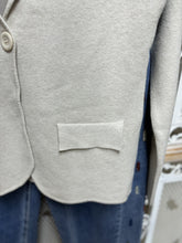 Load image into Gallery viewer, Ivory Notched Collar Sweater Jacket Coat Eternelle Brand