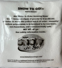 Load image into Gallery viewer, Instant Snow To Go Faux Snow for Decorating