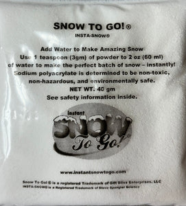 Instant Snow To Go Faux Snow for Decorating