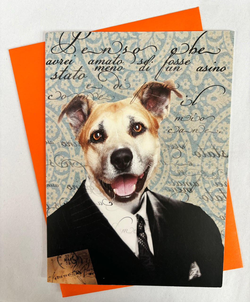 ' i think i could have loved him.. if he was more like my dog '   Greeting Card by Erin Smith