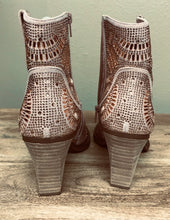 Load image into Gallery viewer, Women&#39;s Very G Rhinestone Sparkle Rose Gold Ankle Boots Booties