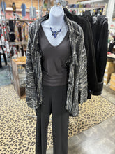 Load image into Gallery viewer, Melange Sweater Charcoal Oversized Collar Vertigo Brand