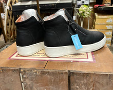 Load image into Gallery viewer, Black Bootie Wedge Soft Side Sneaker Avanti Willow