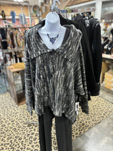 Load image into Gallery viewer, Melange Sweater Charcoal Oversized Collar Vertigo Brand