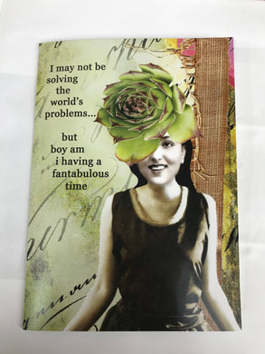 ' I may not be solving the world's problems..  '   Greeting Card by Erin Smith