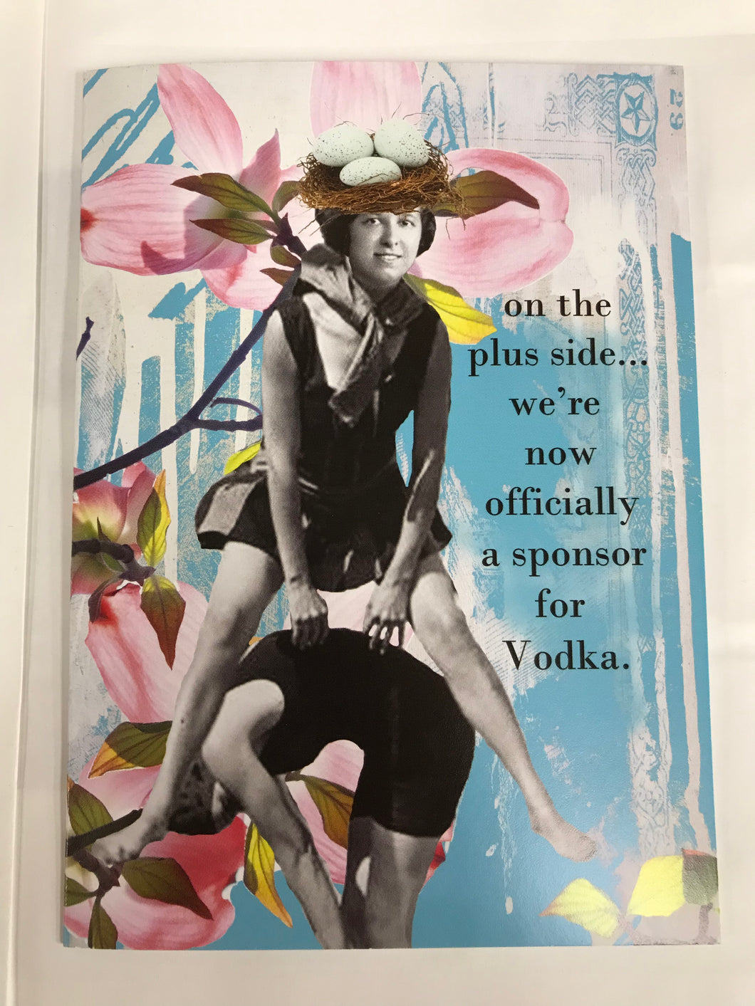 ' on the plus side..  '   Greeting Card by Erin Smith