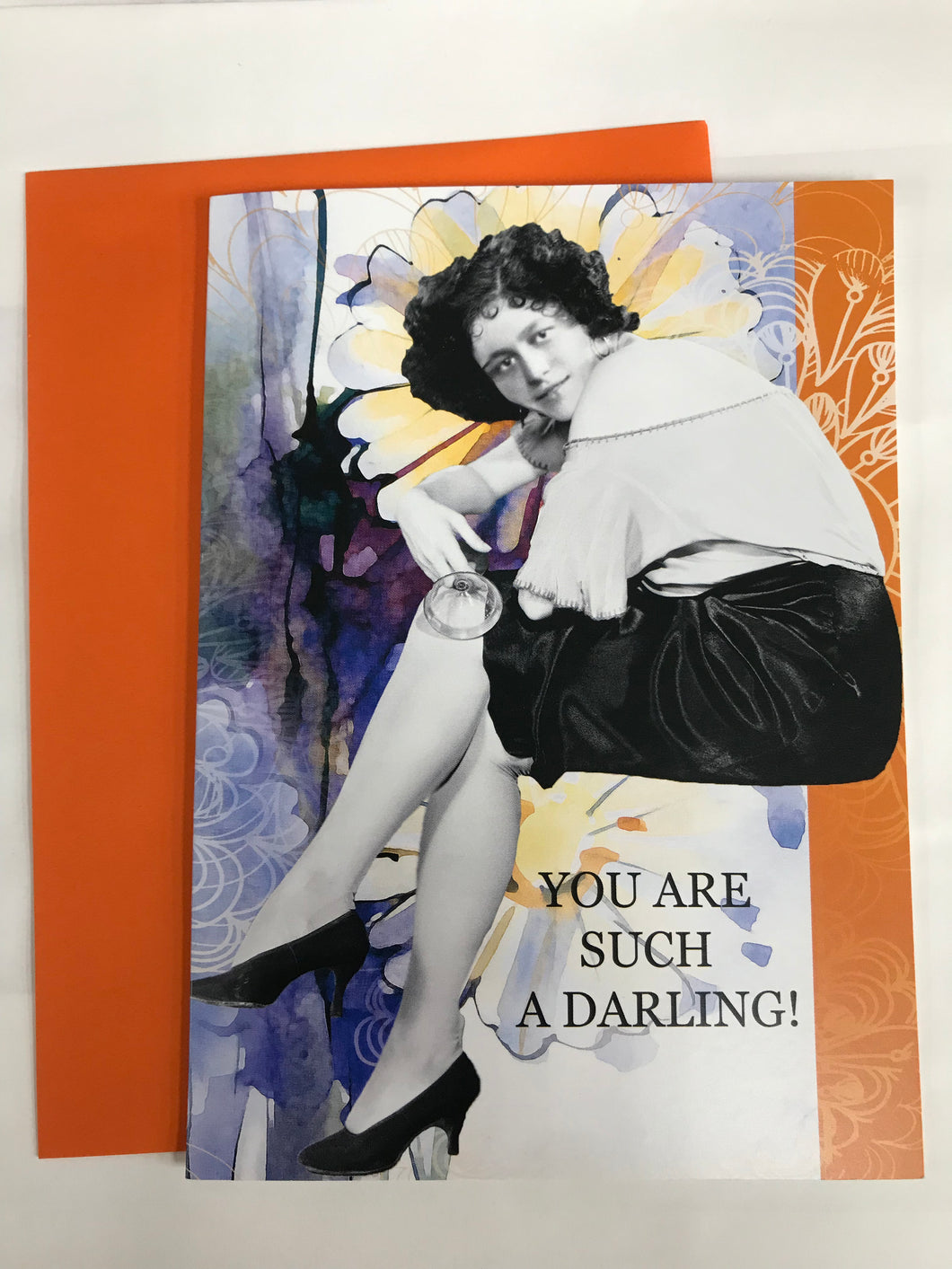 ' You are such a darling! Don't make me lick you... '   Greeting Card by Erin Smith