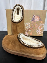 Load image into Gallery viewer, Slip On Women&#39;s Tan Suede Leather Slippers by Very G