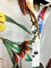 Load image into Gallery viewer, Floral Print Blouse Women&#39;s Embroidery Embellished Aratta Brand Lilia