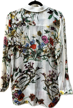 Load image into Gallery viewer, Floral Print Blouse Women&#39;s Embroidery Embellished Aratta Brand Lilia