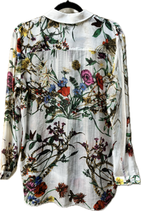Floral Print Blouse Women's Embroidery Embellished Aratta Brand Lilia