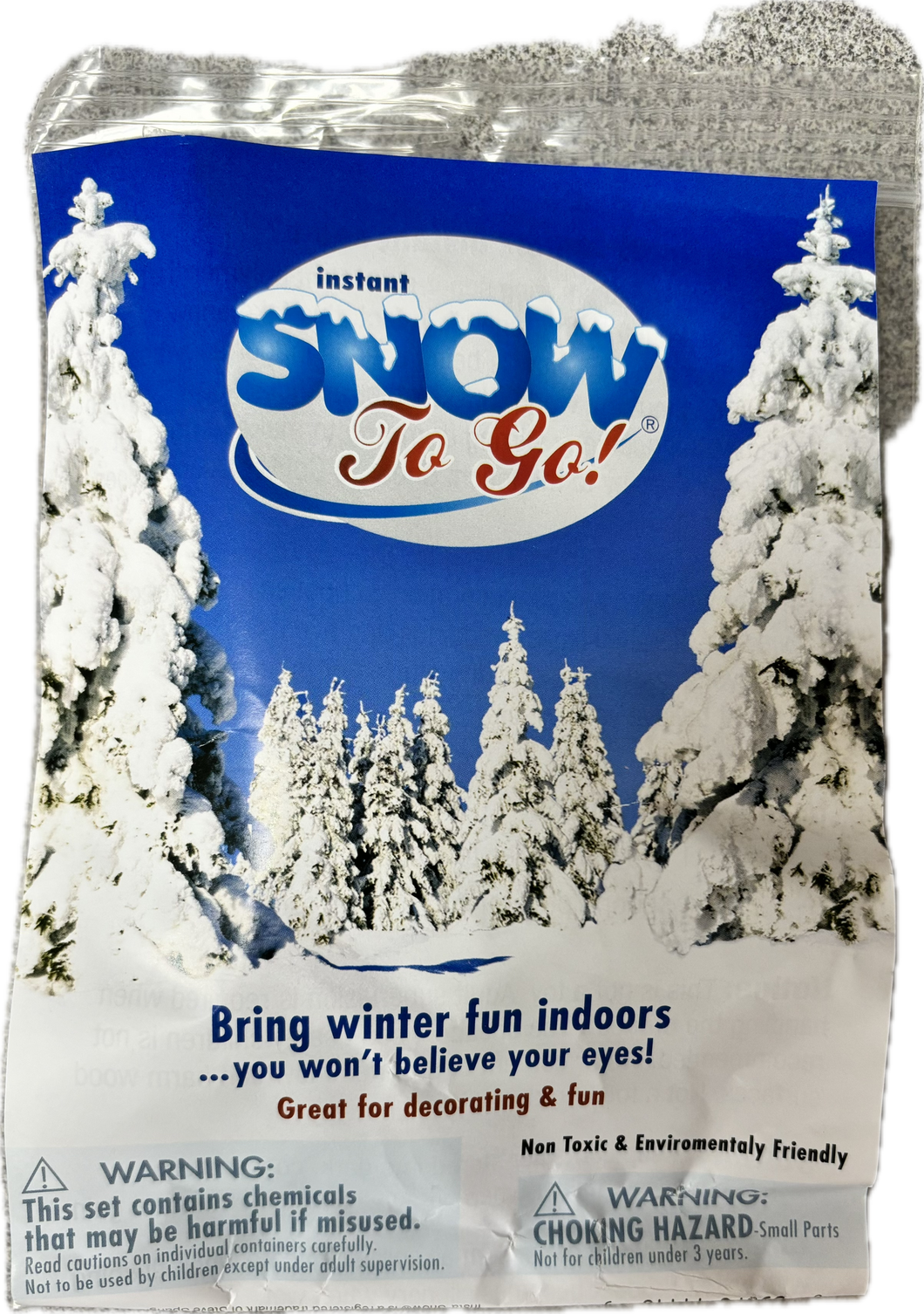 Instant Snow To Go Faux Snow for Decorating