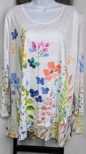 Gardenia Burnout Mesh Knit Tunic Jess & Jane