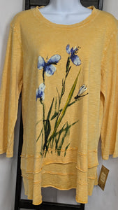 Mineral Washed Layered Tunic Jess & Jane Women's Iris Blues