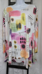 Verona Burnout Sublimation Mesh Tunic Jess and Jane Women's 3X