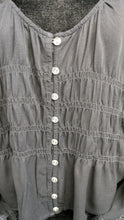 Load image into Gallery viewer, Lace Trim Top Black Scully Women&#39;s Long Sleeve Crochet